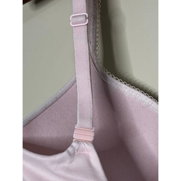 Victoria's Secret Push-Up Bra Size 32DDD Pink Padded Multi-Way Straps - Picture 6 of 10